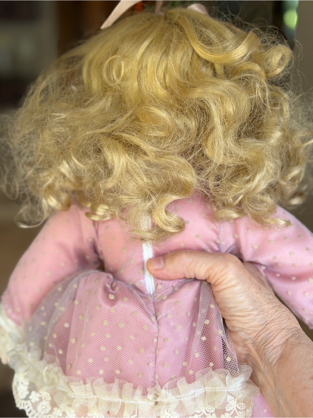 Vtg 1989 Seymour Mann Porcelain Doll Bisque Connoisseur Collection Pink Lace - Picture 8 of 14